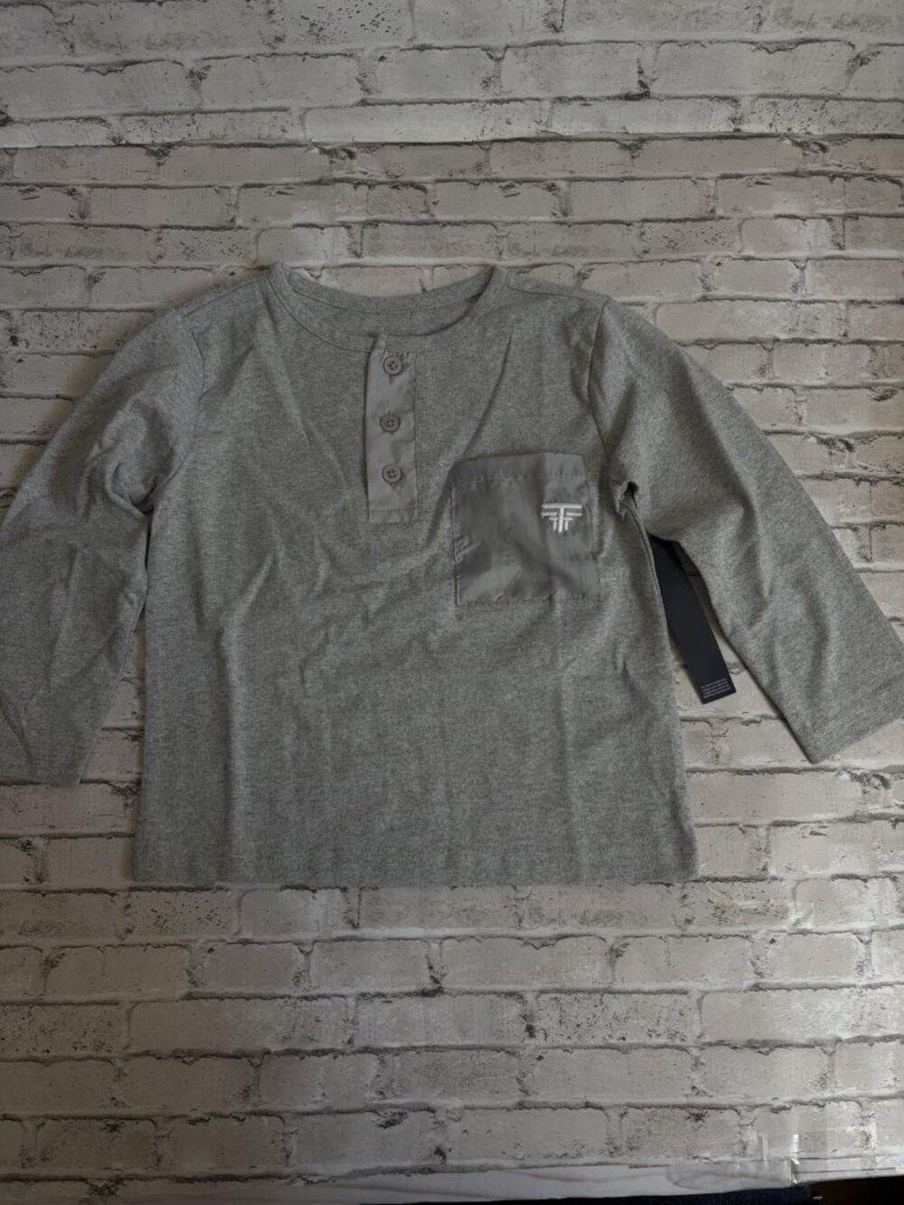 Tahari Toddler Boys Grey Long Sleeve Shirt Size 3T NWT